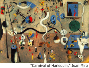 Image: Joan Miro,  The Carnival of Harlequin