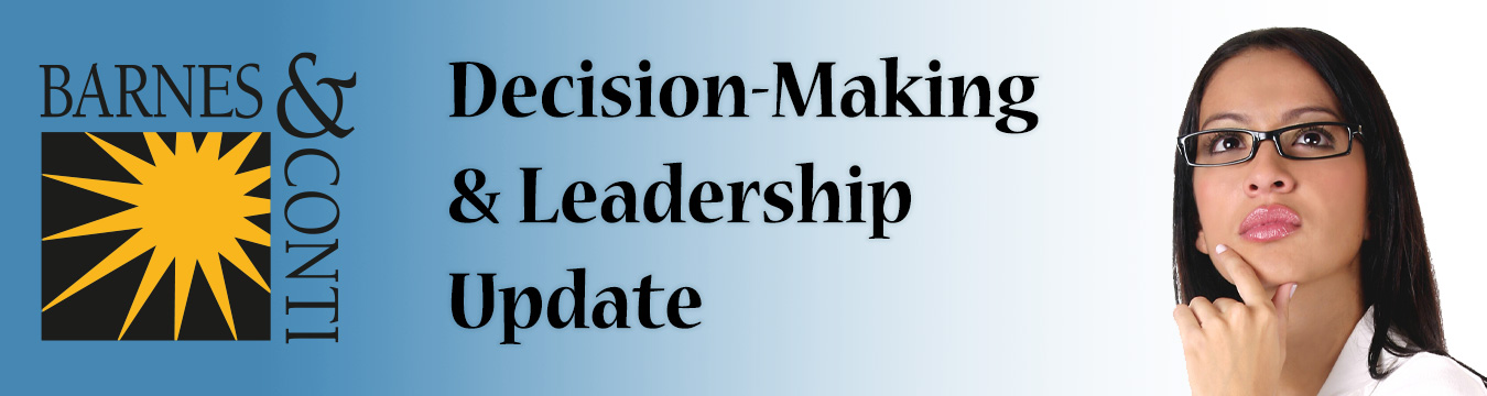 Banner: Barnes & Conti: Decision-Making and Leadership Update 