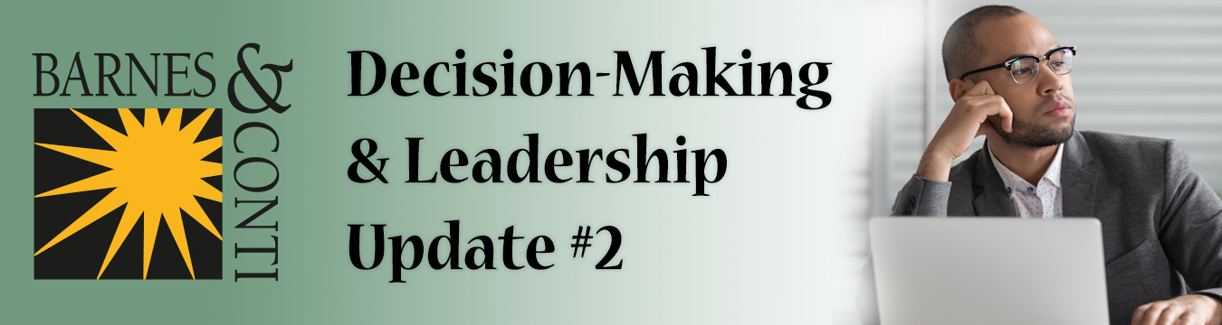 Banner: Barnes & Conti: Decision-Making and Leadership Update 